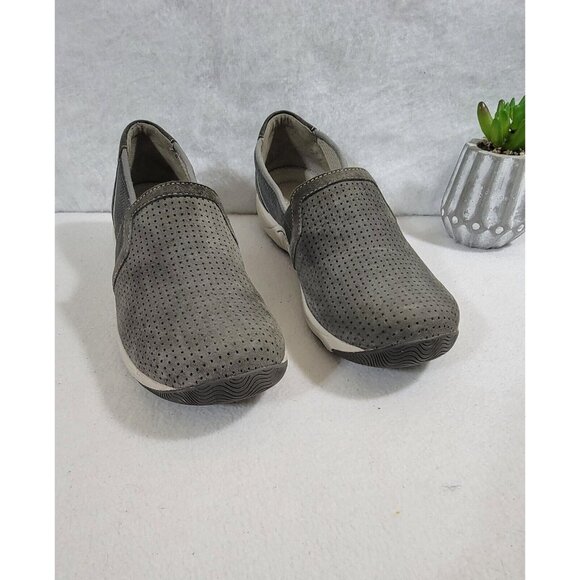 Dansko Halle Womens Gray Flat Slip On Faux Suede‎ Upper Comfort Shoes Size 39 - Picture 5 of 10